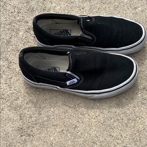 Vans Kids Black Slip-On Sneakers